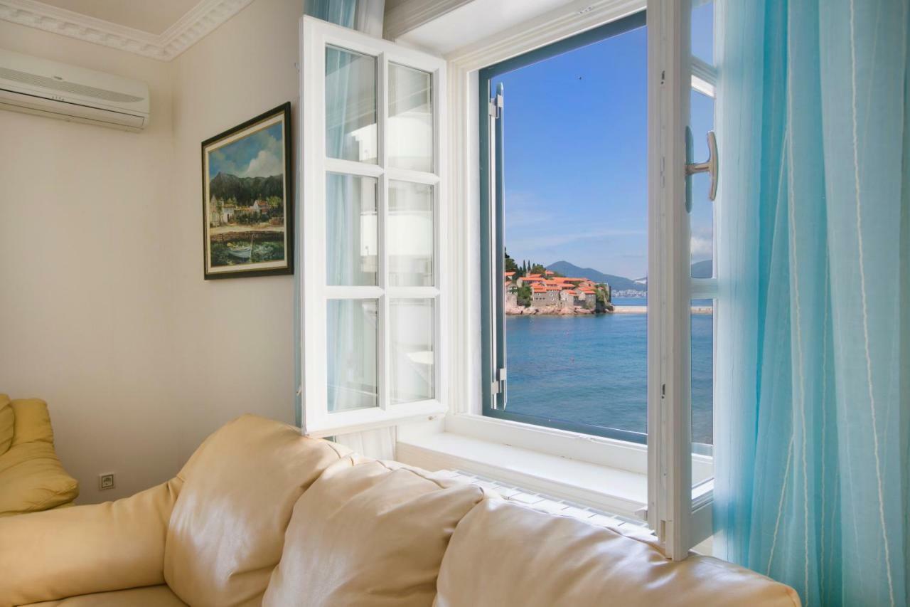 Montesan Beach Apartments Sveti Stefan Eksteriør bilde